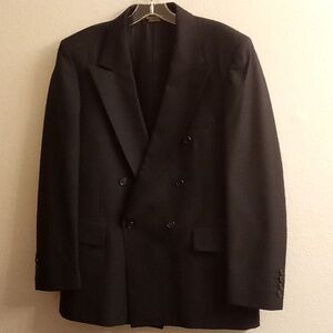 VINTAGE ACTWU Made in USA Office Career Wedding Sz 42 Regular Black Color HMB